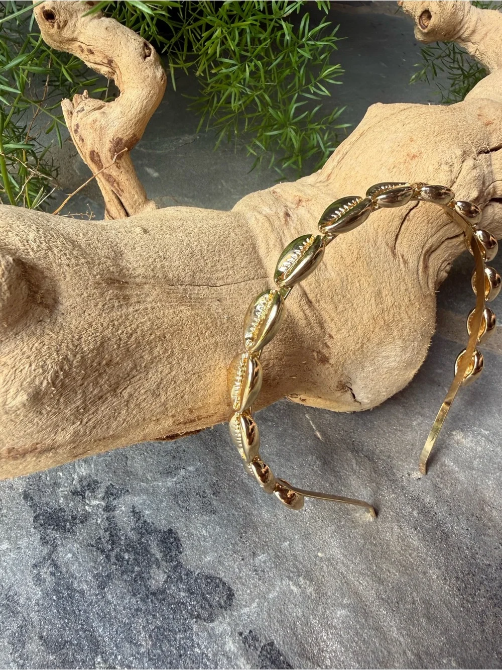New🌟Free People-Gold Shells Beaded Headband
